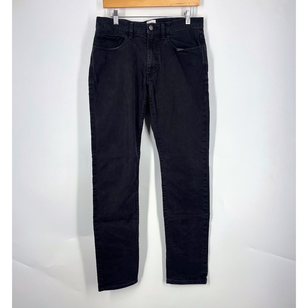 Flint and Tinder Pant Slim Fit Mens 31x32 Black 5-Pocket Twill Trousers